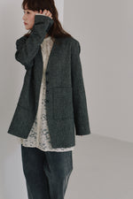 画像をギャラリービューアに読み込む, tulle embroidery shirt
