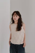 画像をギャラリービューアに読み込む, cut jacquard check blouse
