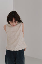 画像をギャラリービューアに読み込む, cut jacquard check blouse
