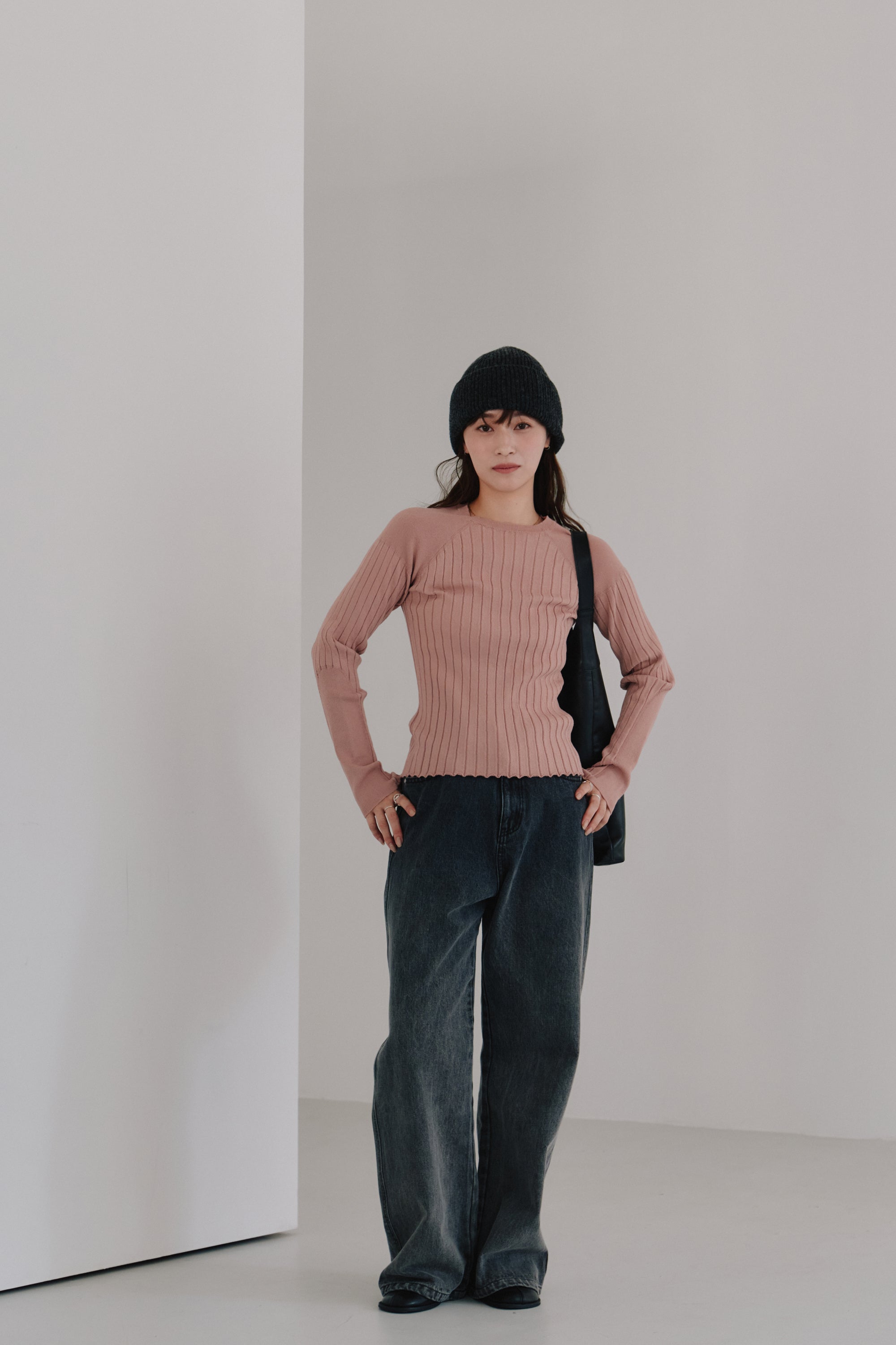 raglan sleeve knit tops