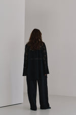 画像をギャラリービューアに読み込む, tulle embroidery shirt
