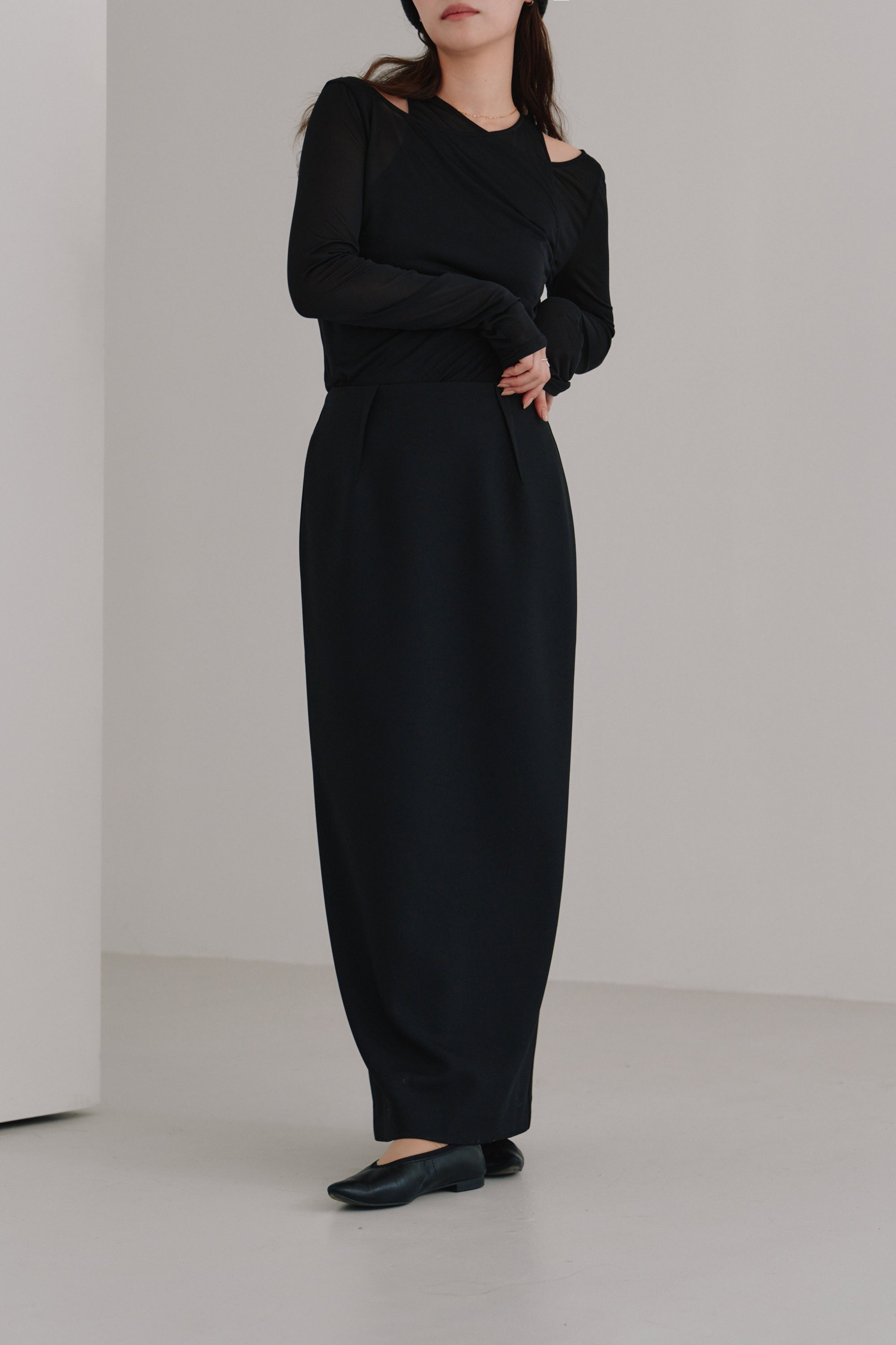 melange tight skirt