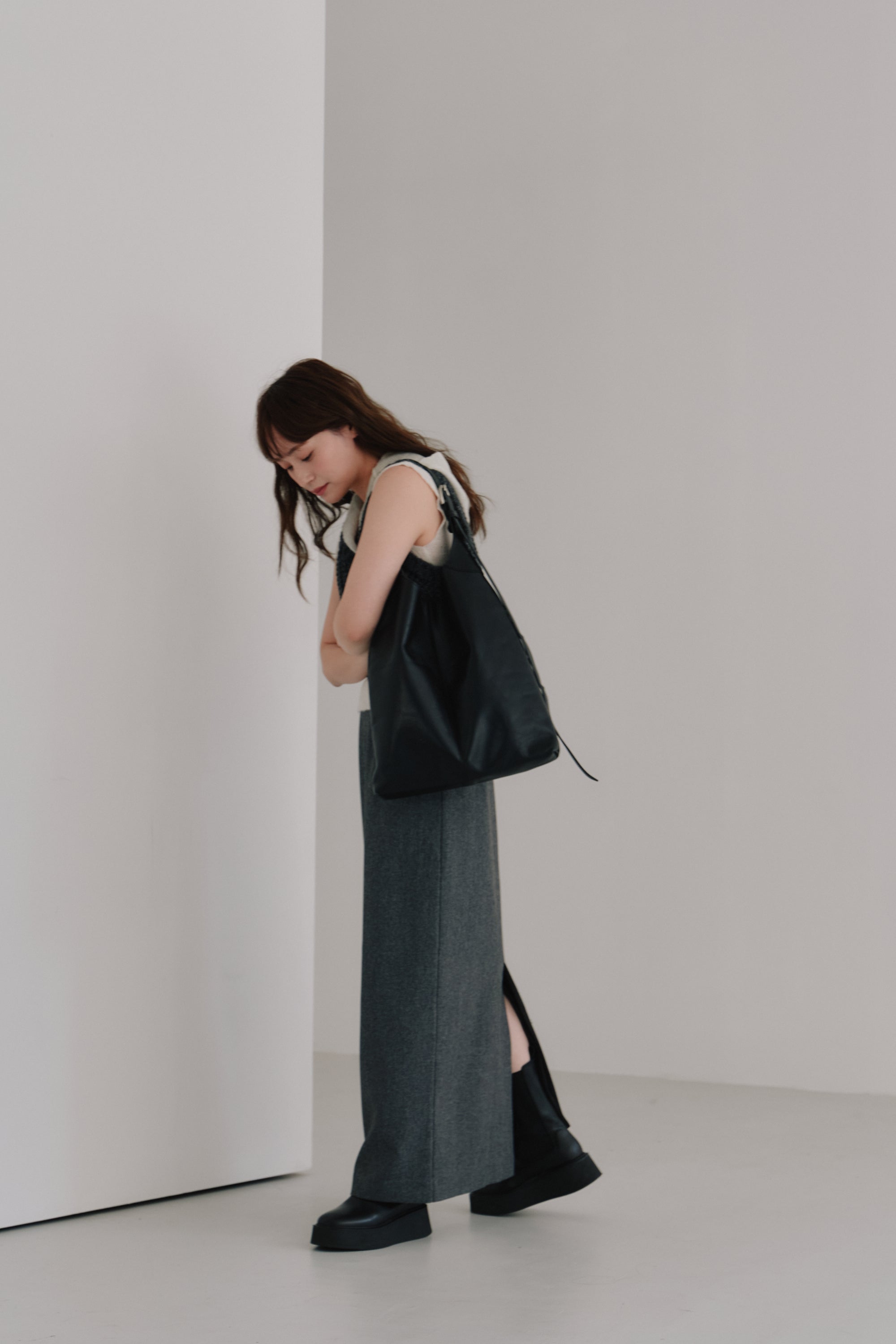 melange tight skirt