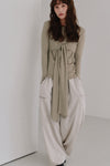 drawstring gloss pants