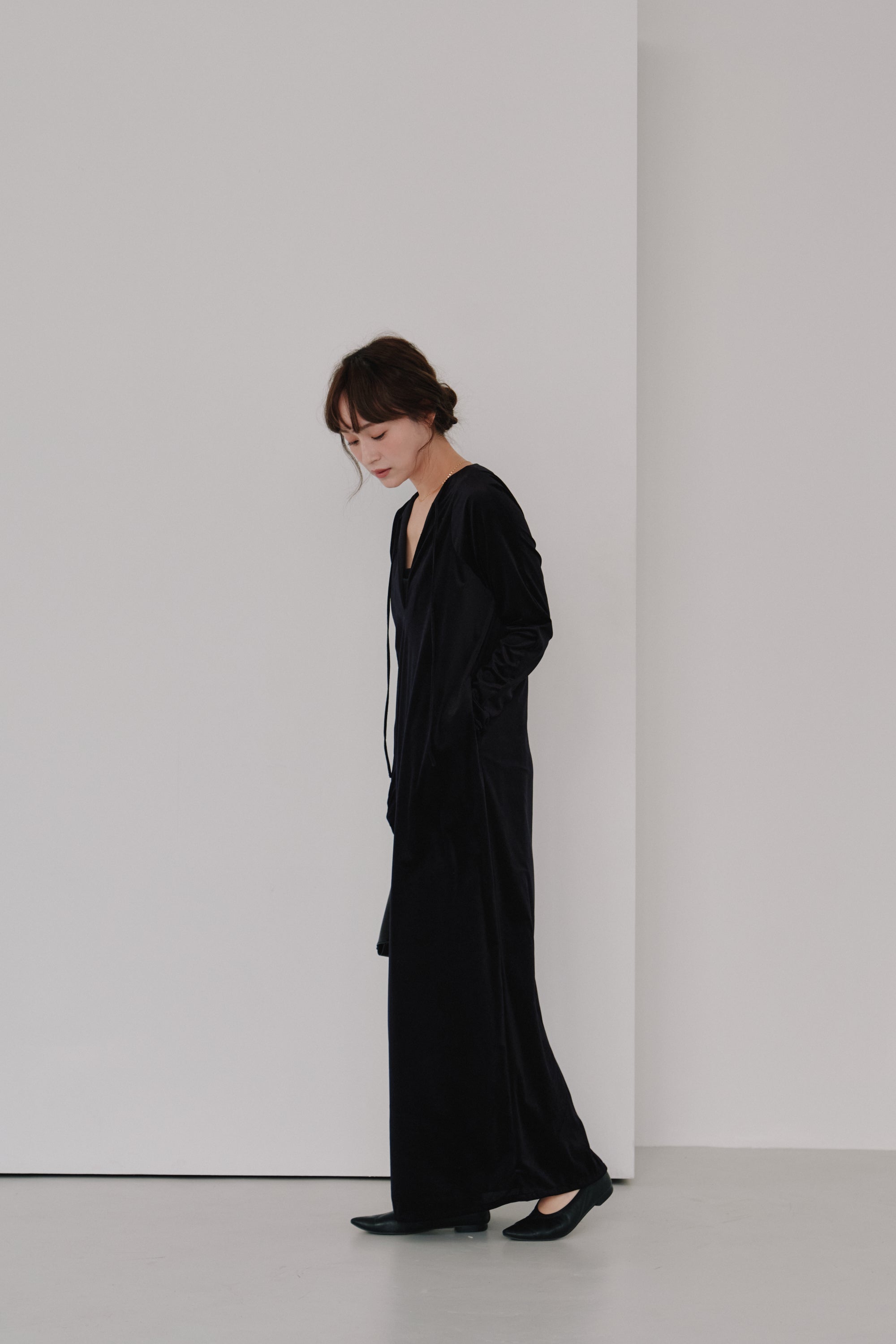 sheer velour dress