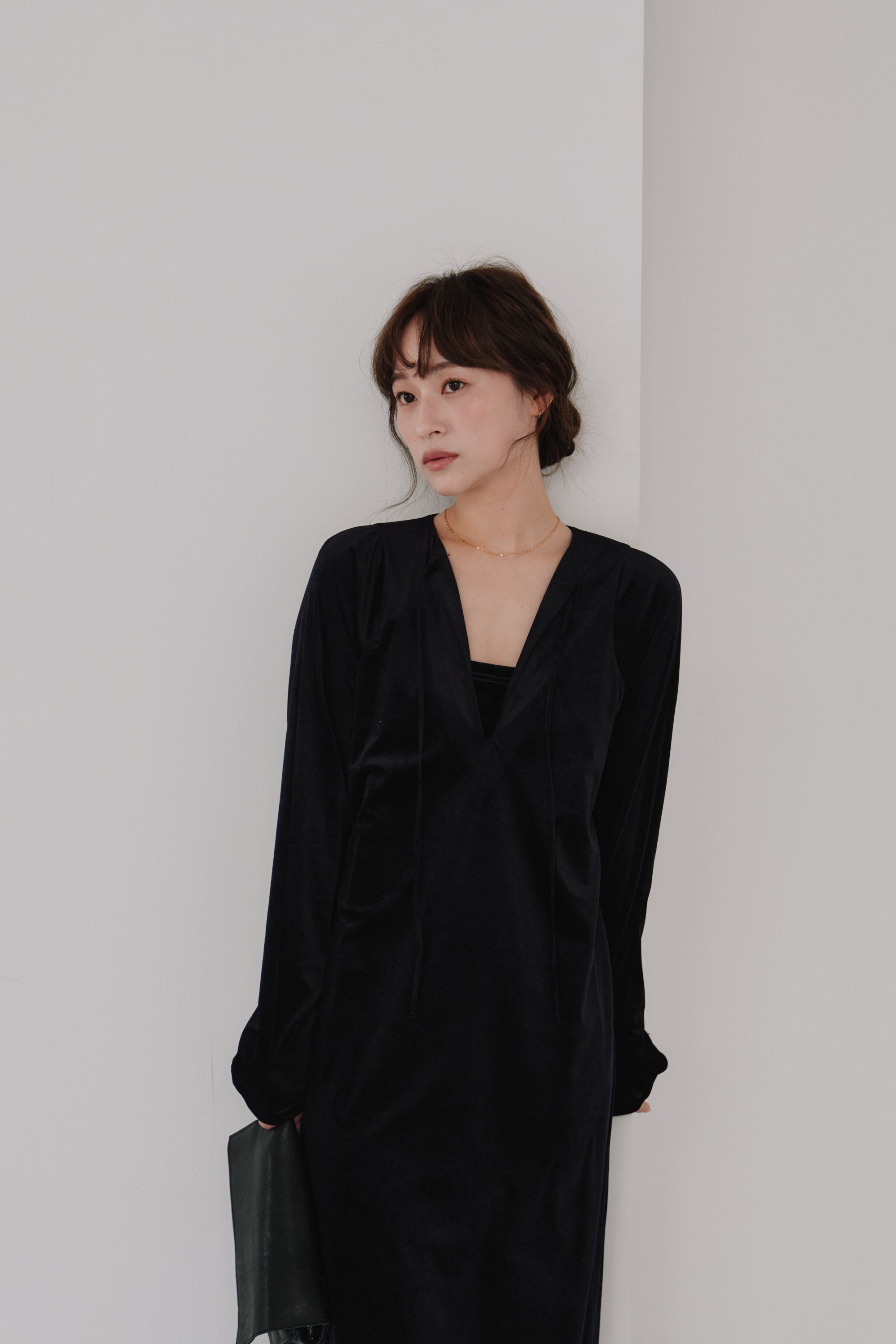 sheer velour dress