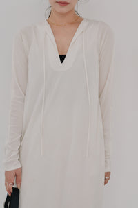 sheer velour dress