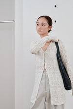 画像をギャラリービューアに読み込む, crochet lace Vneck cardigan
