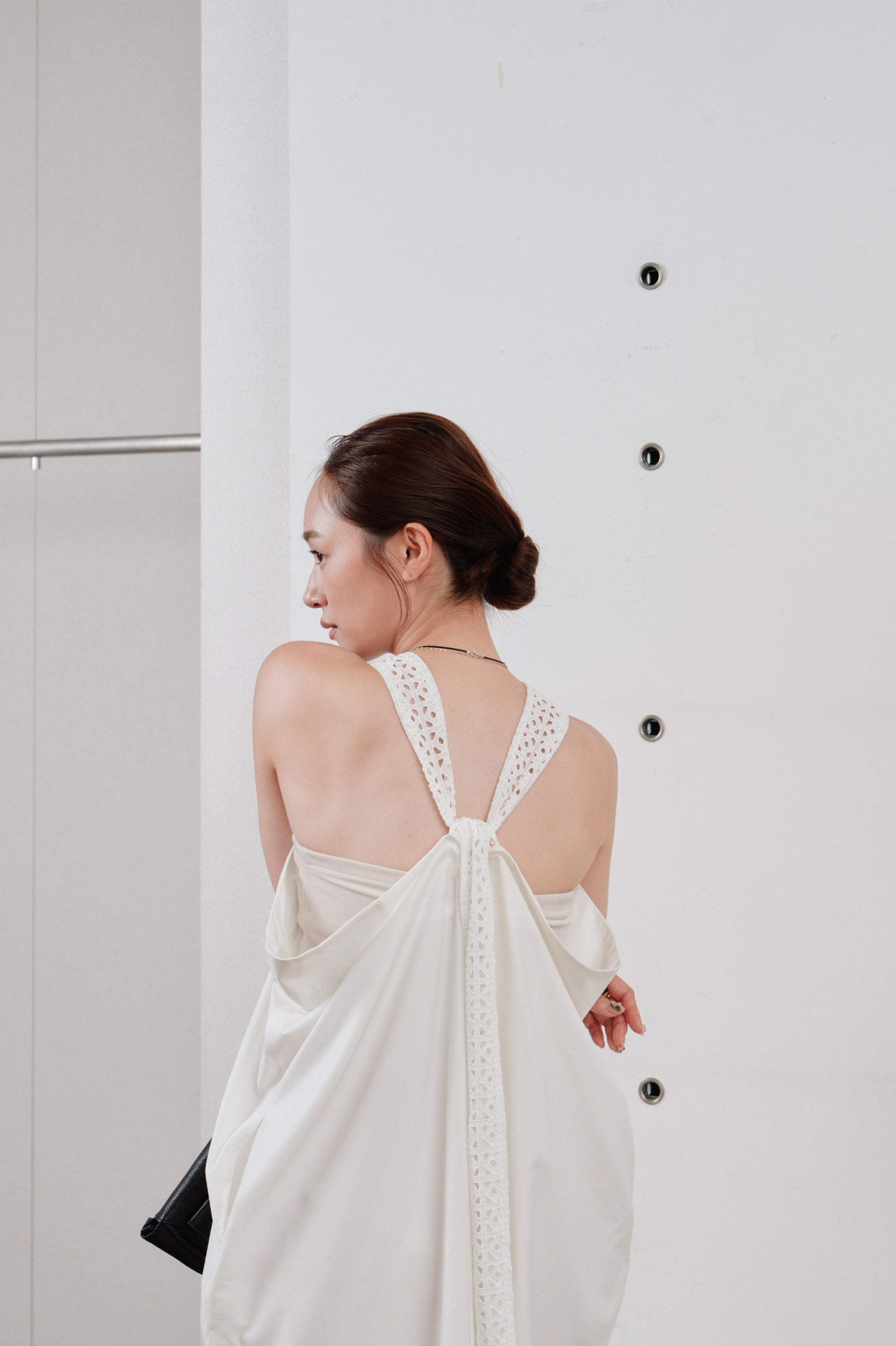 lace tie over dress