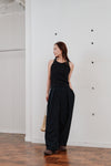 double tuck wide pants