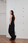 double tuck wide pants