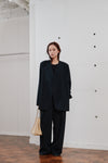 double tuck wide pants