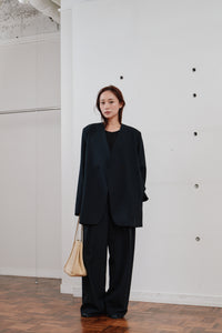 double tuck wide pants