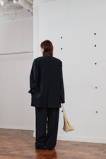 画像をギャラリービューアに読み込む, double button no collar jacket
