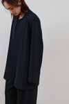 double button no collar jacket