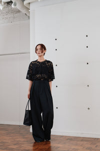 rascel lace half sleeve top