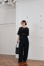 画像をギャラリービューアに読み込む, double tuck wide pants
