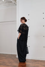 画像をギャラリービューアに読み込む, double tuck wide pants
