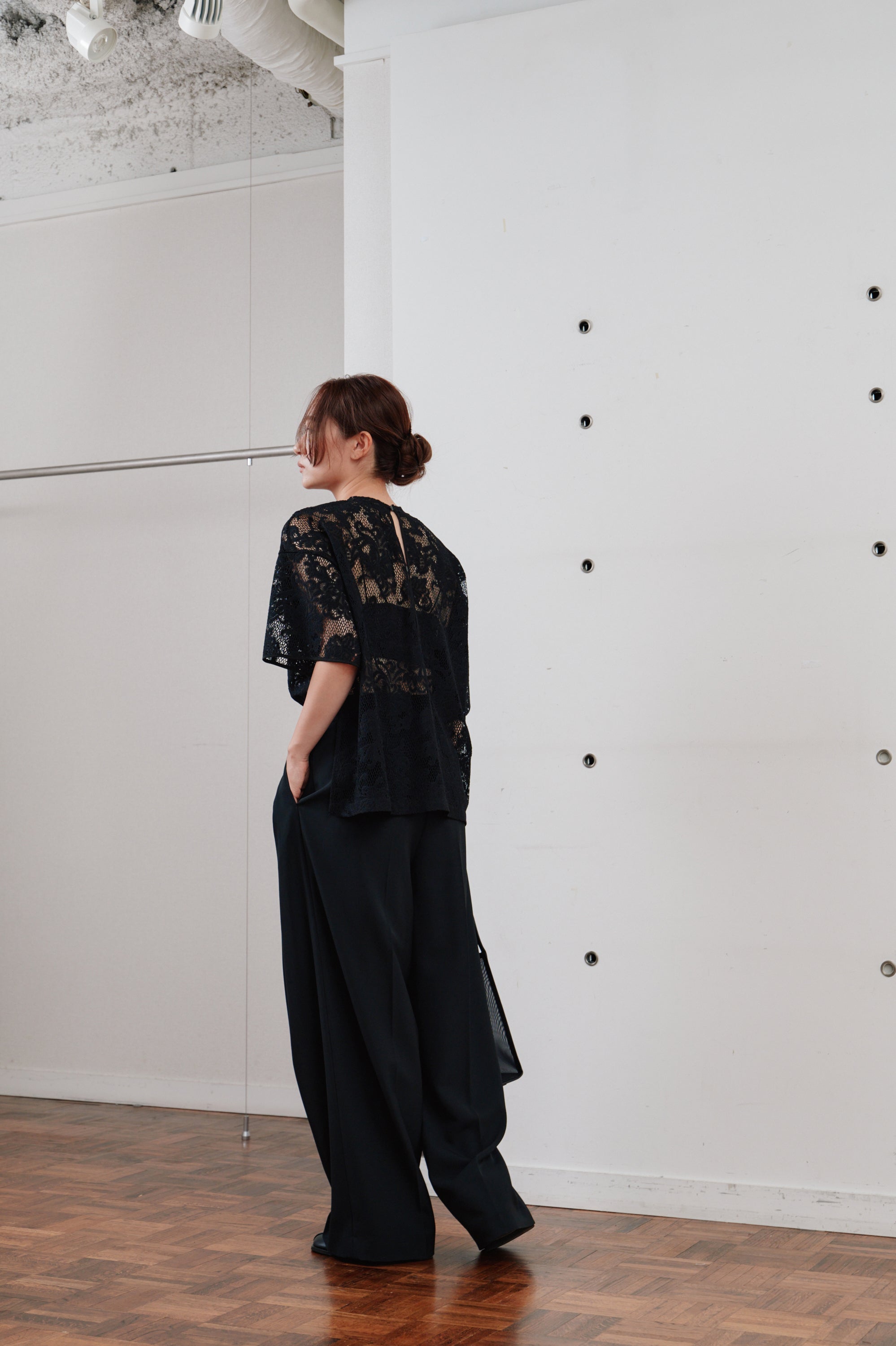rascel lace half sleeve top