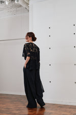 画像をギャラリービューアに読み込む, rascel lace half sleeve top

