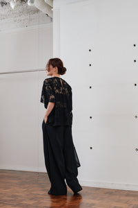 rascel lace half sleeve top