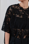 rascel lace half sleeve top