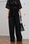 double tuck wide pants