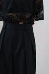 double tuck wide pants