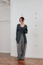 画像をギャラリービューアに読み込む, crochet lace Vneck cardigan
