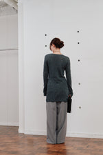 画像をギャラリービューアに読み込む, crochet lace Vneck cardigan
