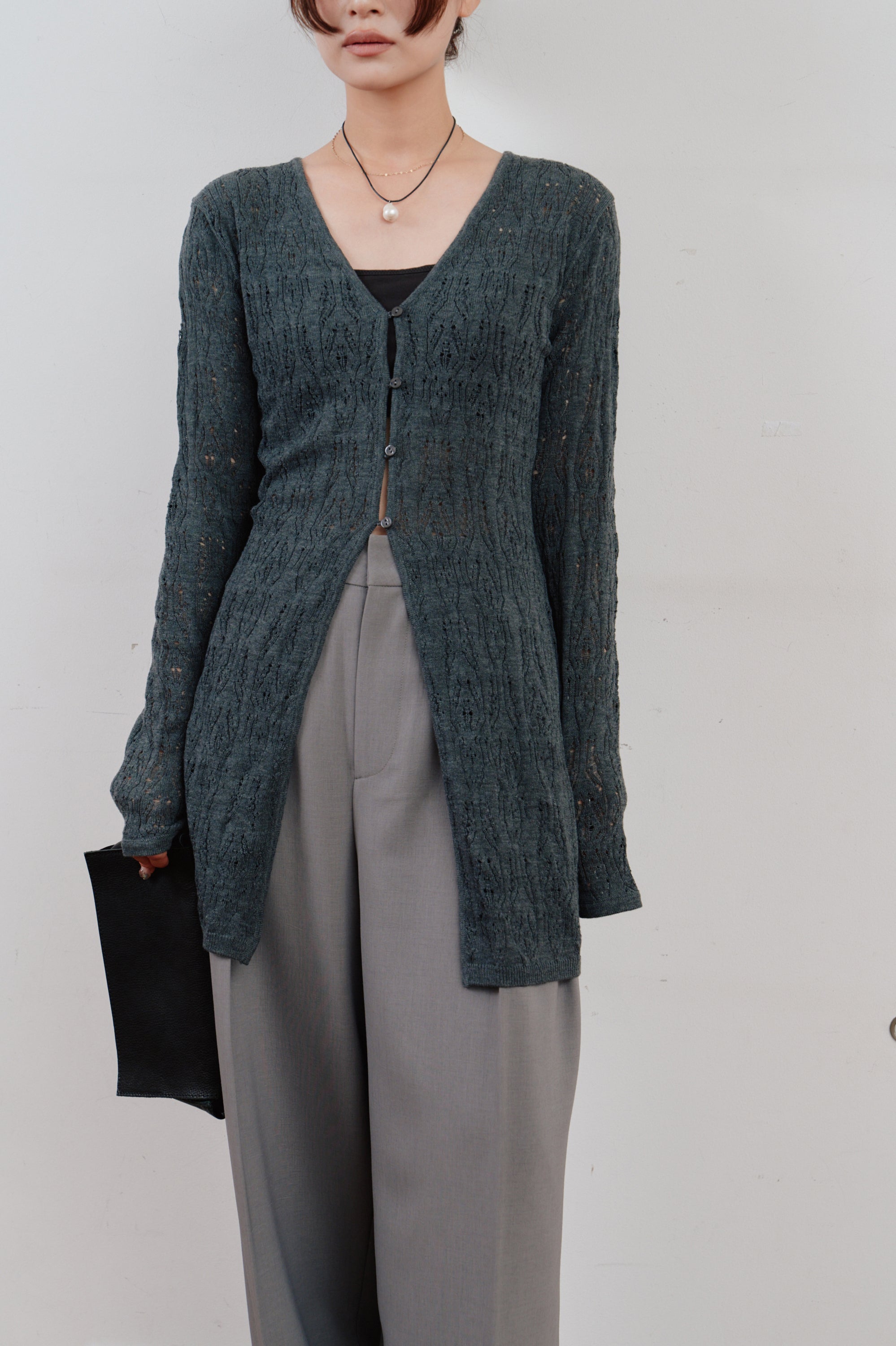 double tuck wide pants
