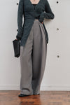 double tuck wide pants