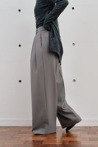 double tuck wide pants