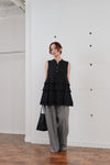 double tuck wide pants