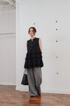 double tuck wide pants