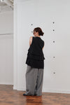 double tuck wide pants
