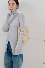 画像をギャラリービューアに読み込む, zip up rib knit
