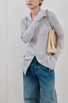 zip up rib knit