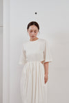 waist side slit cocoon dress