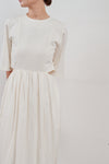 waist side slit cocoon dress