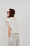 【POPUP先行販売アイテム】back laceup sweat top