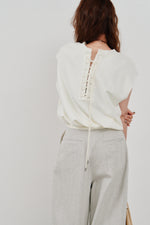 画像をギャラリービューアに読み込む, 【POPUP先行販売アイテム】back laceup sweat top
