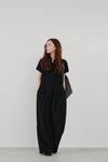 wide tuck jumpsuit