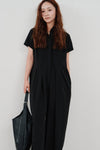 wide tuck jumpsuit