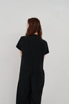 wide tuck jumpsuit