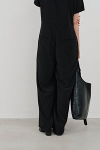 wide tuck jumpsuit