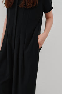 wide tuck jumpsuit