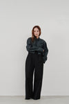 snow denim blouson