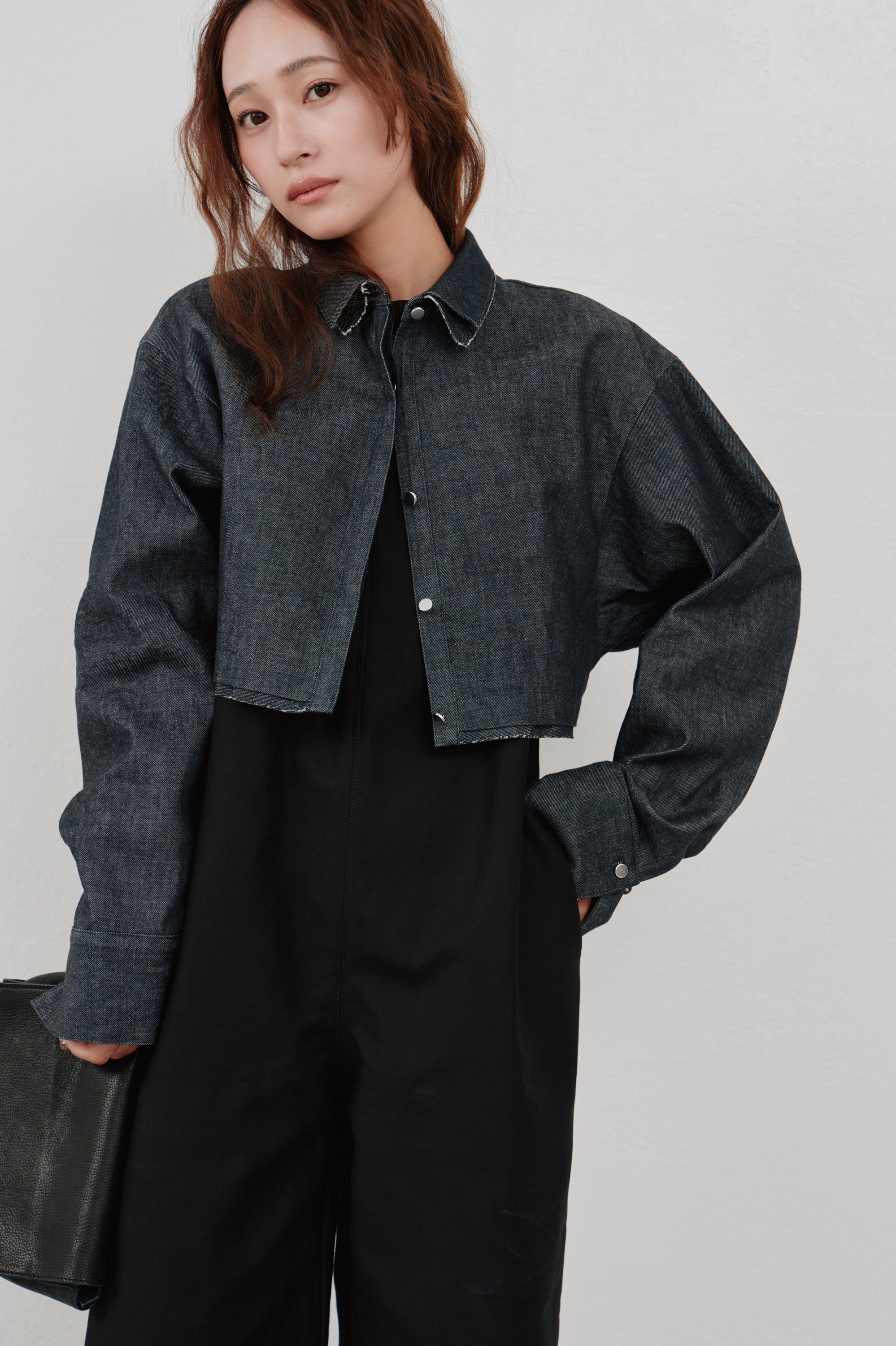 snow denim blouson