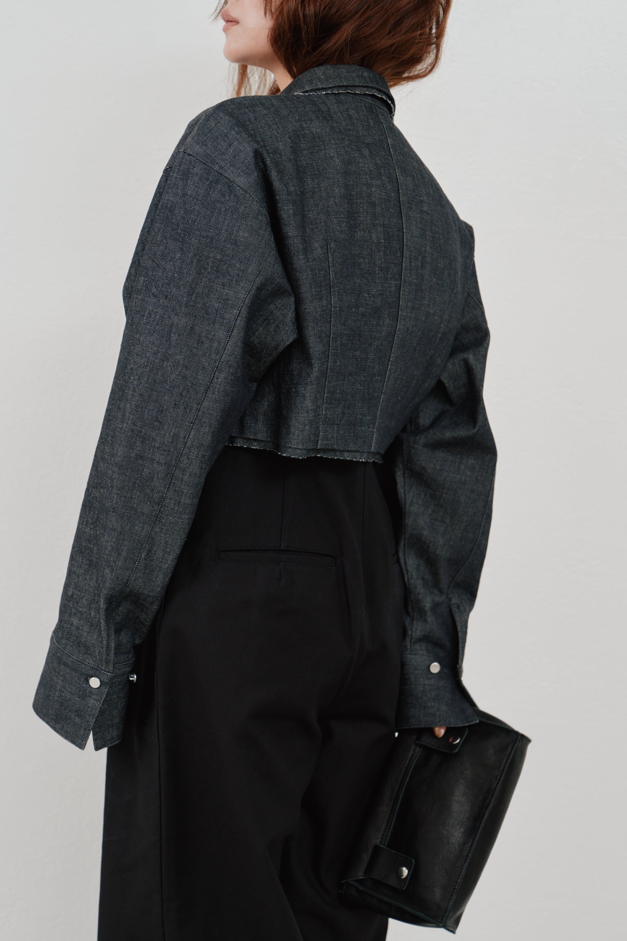 snow denim blouson